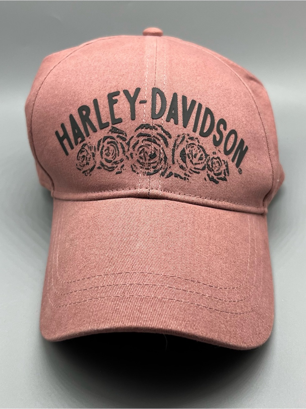 Harley-Davidson Pink Rose Logo Baseball Cap